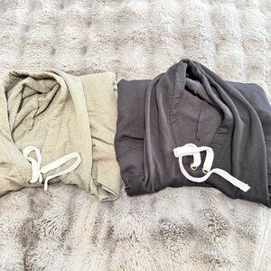 2 of BUFFALO David Bitton Women's Black & Dark Green Hoodies Sweater Sz. Large